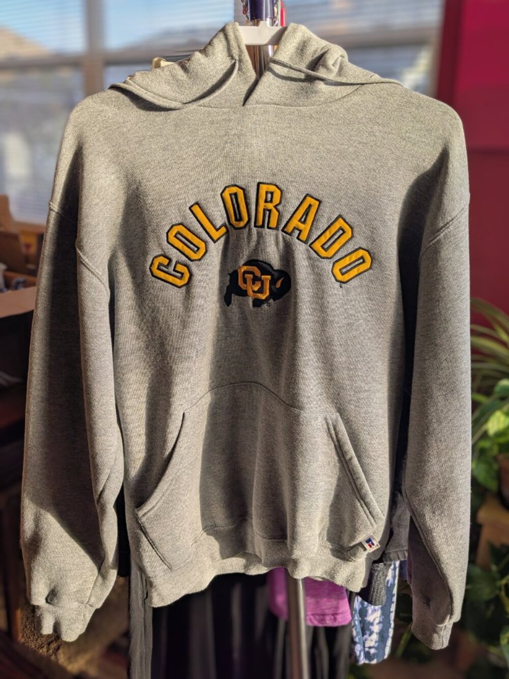 Vintage Colorado Buffaloes CU Buffs Football Hooded Sweatshirt